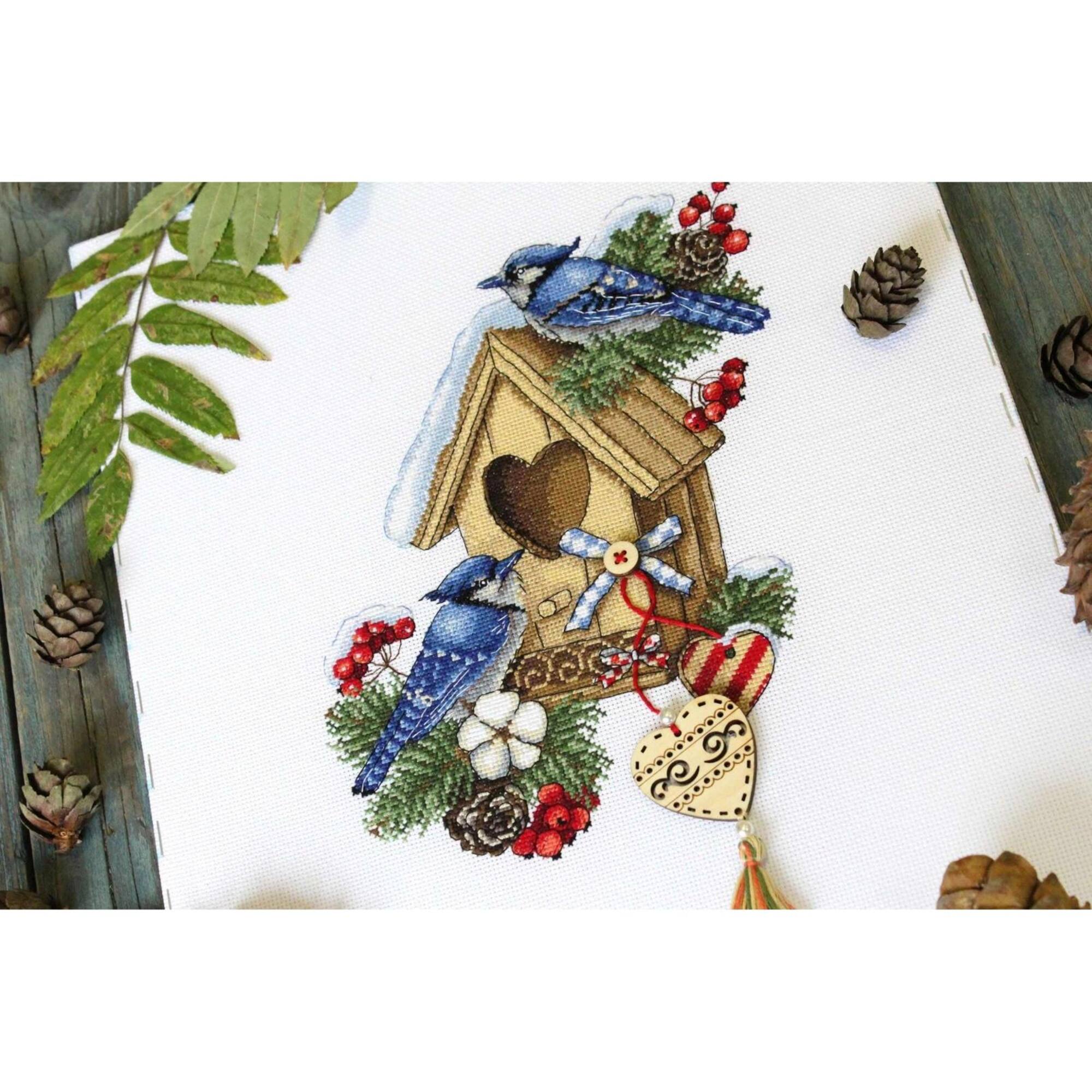 Oven Rabbit With Tulips Cross Stitch Kit